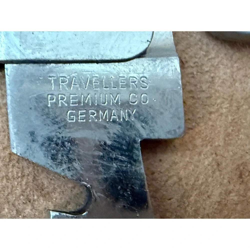 Antique 1950s Germany Premium Co Tool Kit Rare With Leather Case Stamped